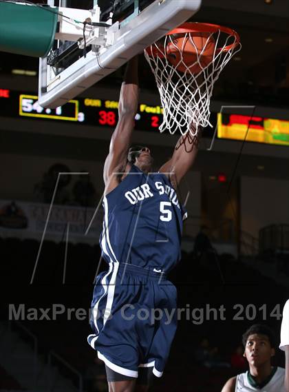Thumbnail 3 in Our Savior New American vs. Montrose Christian (Tarkanian Classic) photogallery.