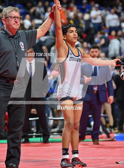 Thumbnail 1 in UIL State Championships - 6A 106lb Final photogallery.