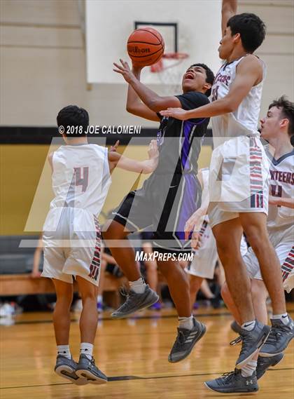 Thumbnail 2 in Lee [Robert E.] vs Saint Mary's Hall (SAISD Basketball Tournament) photogallery.