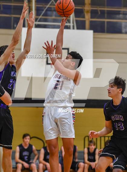 Thumbnail 3 in Lee [Robert E.] vs Saint Mary's Hall (SAISD Basketball Tournament) photogallery.
