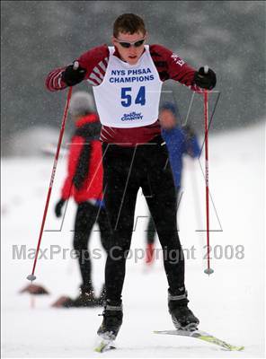 Thumbnail 2 in NYSPHSAA Boys 10K Nordic Skate Race @ Lake Placid photogallery.