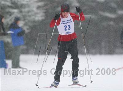 Thumbnail 1 in NYSPHSAA Boys 10K Nordic Skate Race @ Lake Placid photogallery.