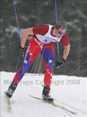 Thumbnail 3 in NYSPHSAA Boys 10K Nordic Skate Race @ Lake Placid photogallery.