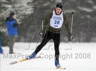 Thumbnail 3 in NYSPHSAA Boys 10K Nordic Skate Race @ Lake Placid photogallery.