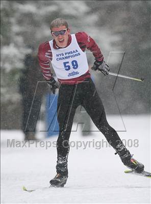 Thumbnail 1 in NYSPHSAA Boys 10K Nordic Skate Race @ Lake Placid photogallery.