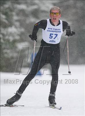Thumbnail 3 in NYSPHSAA Boys 10K Nordic Skate Race @ Lake Placid photogallery.