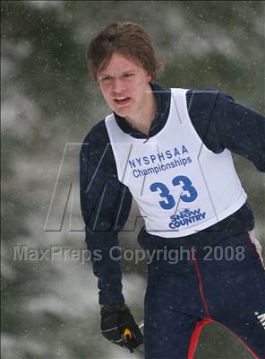 Thumbnail 3 in NYSPHSAA Boys 10K Nordic Skate Race @ Lake Placid photogallery.