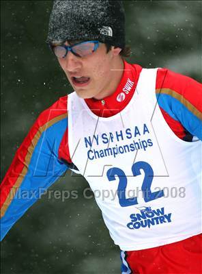 Thumbnail 1 in NYSPHSAA Boys 10K Nordic Skate Race @ Lake Placid photogallery.
