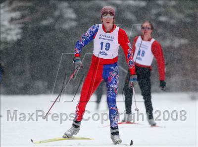 Thumbnail 3 in NYSPHSAA Boys 10K Nordic Skate Race @ Lake Placid photogallery.