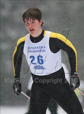 Thumbnail 1 in NYSPHSAA Boys 10K Nordic Skate Race @ Lake Placid photogallery.