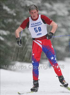 Thumbnail 1 in NYSPHSAA Boys 10K Nordic Skate Race @ Lake Placid photogallery.