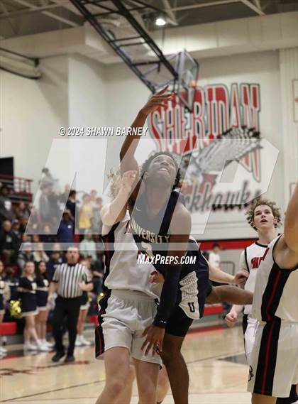 Thumbnail 3 in University vs. Sheridan (IHSAA 2A Sectional S43 Semifiinals) photogallery.
