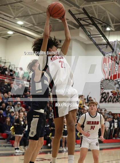 Thumbnail 2 in University vs. Sheridan (IHSAA 2A Sectional S43 Semifiinals) photogallery.