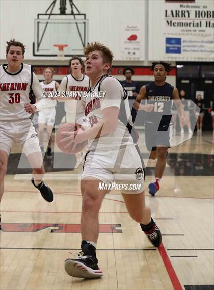 Thumbnail 3 in University vs. Sheridan (IHSAA 2A Sectional S43 Semifiinals) photogallery.