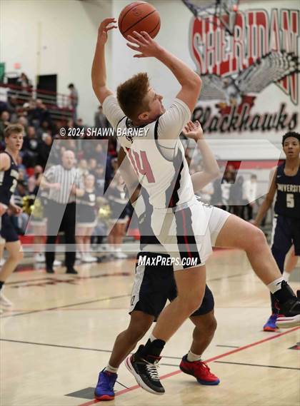 Thumbnail 3 in University vs. Sheridan (IHSAA 2A Sectional S43 Semifiinals) photogallery.