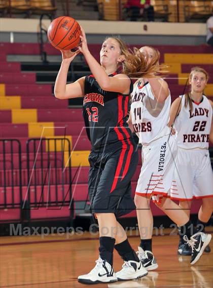 Thumbnail 2 in Petrolia vs. Texoma Christian (Fantasy of Lights) photogallery.