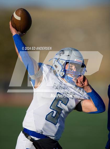 Thumbnail 1 in Eureka vs. Pahranagat Valley (NIAA 1A Semifinal) photogallery.