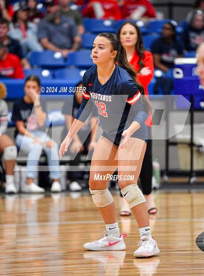 Thumbnail 3 in Gateway College Preperatory vs Madisonville (UIL Volleyball 4A D2 Region III Quarterfinal) photogallery.