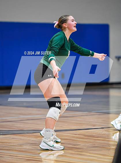 Thumbnail 2 in Gateway College Preperatory vs Madisonville (UIL Volleyball 4A D2 Region III Quarterfinal) photogallery.