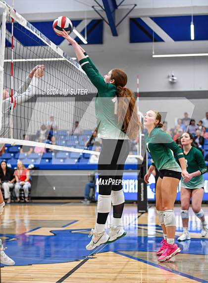Thumbnail 3 in Gateway College Preperatory vs Madisonville (UIL Volleyball 4A D2 Region III Quarterfinal) photogallery.