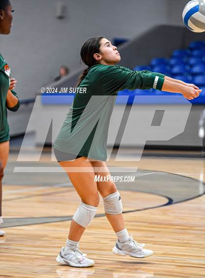 Thumbnail 2 in Gateway College Preperatory vs Madisonville (UIL Volleyball 4A D2 Region III Quarterfinal) photogallery.