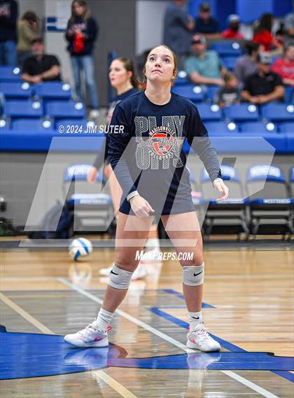 Thumbnail 2 in Gateway College Preperatory vs Madisonville (UIL Volleyball 4A D2 Region III Quarterfinal) photogallery.