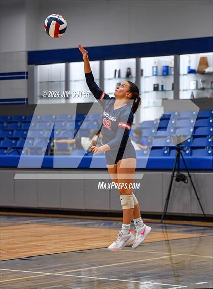 Thumbnail 2 in Gateway College Preperatory vs Madisonville (UIL Volleyball 4A D2 Region III Quarterfinal) photogallery.