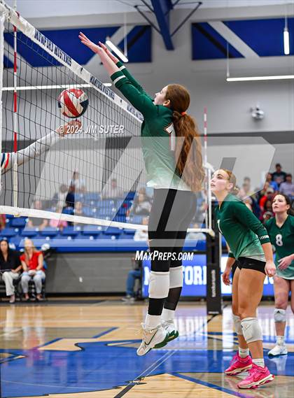 Thumbnail 2 in Gateway College Preperatory vs Madisonville (UIL Volleyball 4A D2 Region III Quarterfinal) photogallery.