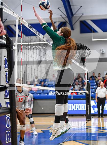 Thumbnail 3 in Gateway College Preperatory vs Madisonville (UIL Volleyball 4A D2 Region III Quarterfinal) photogallery.