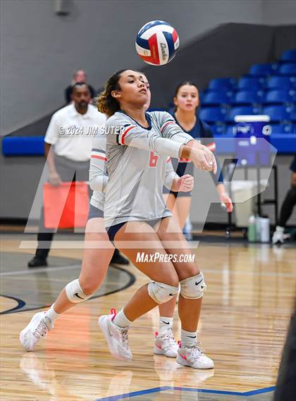 Thumbnail 1 in Gateway College Preperatory vs Madisonville (UIL Volleyball 4A D2 Region III Quarterfinal) photogallery.