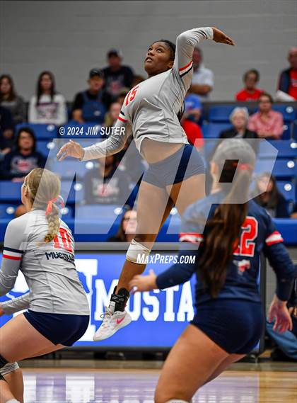 Thumbnail 3 in Gateway College Preperatory vs Madisonville (UIL Volleyball 4A D2 Region III Quarterfinal) photogallery.