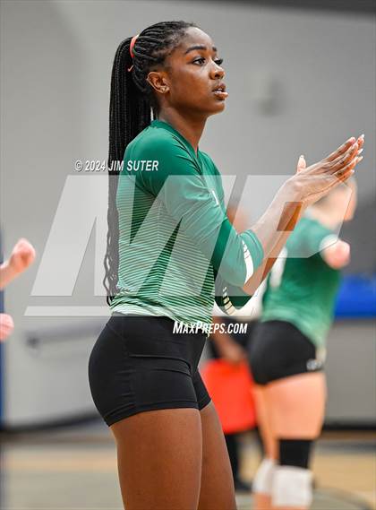 Thumbnail 3 in Gateway College Preperatory vs Madisonville (UIL Volleyball 4A D2 Region III Quarterfinal) photogallery.
