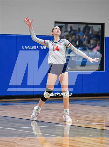 Thumbnail 2 in Gateway College Preperatory vs Madisonville (UIL Volleyball 4A D2 Region III Quarterfinal) photogallery.