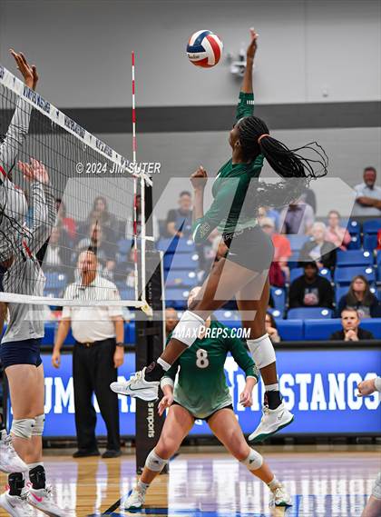 Thumbnail 3 in Gateway College Preperatory vs Madisonville (UIL Volleyball 4A D2 Region III Quarterfinal) photogallery.