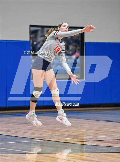 Thumbnail 2 in Gateway College Preperatory vs Madisonville (UIL Volleyball 4A D2 Region III Quarterfinal) photogallery.