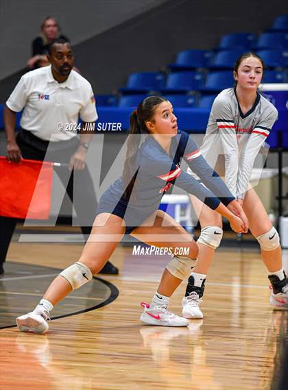Thumbnail 3 in Gateway College Preperatory vs Madisonville (UIL Volleyball 4A D2 Region III Quarterfinal) photogallery.
