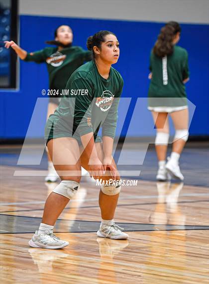 Thumbnail 2 in Gateway College Preperatory vs Madisonville (UIL Volleyball 4A D2 Region III Quarterfinal) photogallery.
