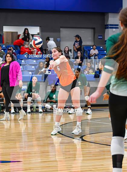 Thumbnail 3 in Gateway College Preperatory vs Madisonville (UIL Volleyball 4A D2 Region III Quarterfinal) photogallery.
