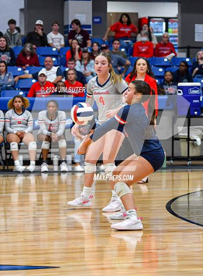 Thumbnail 3 in Gateway College Preperatory vs Madisonville (UIL Volleyball 4A D2 Region III Quarterfinal) photogallery.