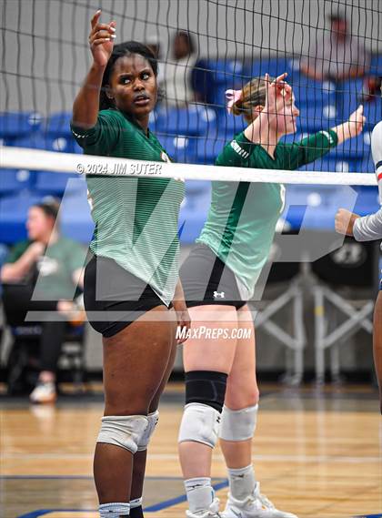 Thumbnail 2 in Gateway College Preperatory vs Madisonville (UIL Volleyball 4A D2 Region III Quarterfinal) photogallery.