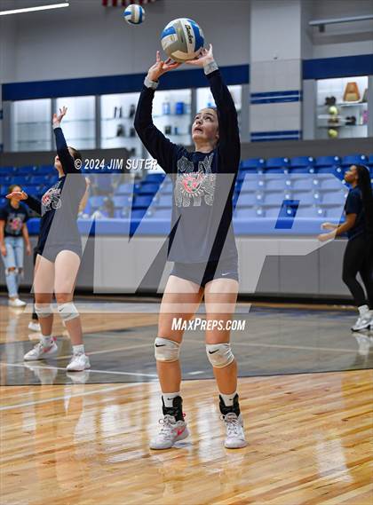Thumbnail 3 in Gateway College Preperatory vs Madisonville (UIL Volleyball 4A D2 Region III Quarterfinal) photogallery.