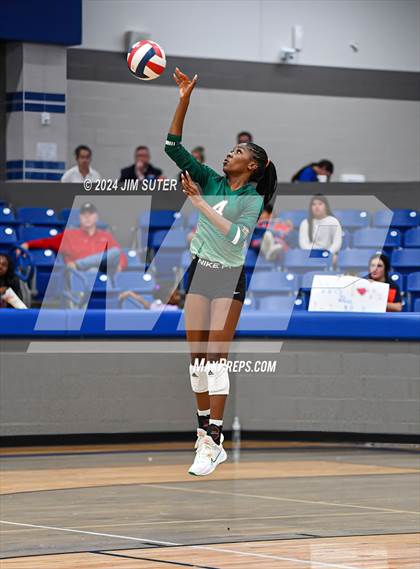 Thumbnail 2 in Gateway College Preperatory vs Madisonville (UIL Volleyball 4A D2 Region III Quarterfinal) photogallery.