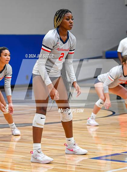 Thumbnail 1 in Gateway College Preperatory vs Madisonville (UIL Volleyball 4A D2 Region III Quarterfinal) photogallery.