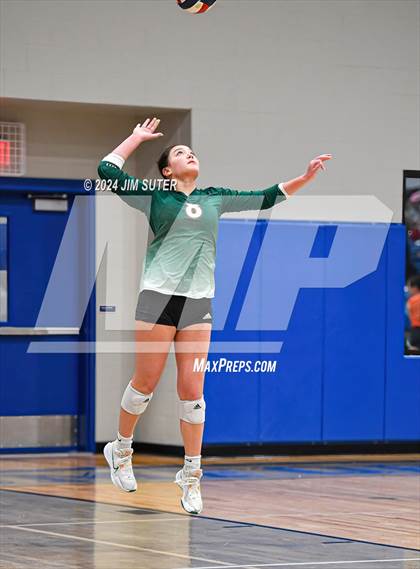 Thumbnail 3 in Gateway College Preperatory vs Madisonville (UIL Volleyball 4A D2 Region III Quarterfinal) photogallery.