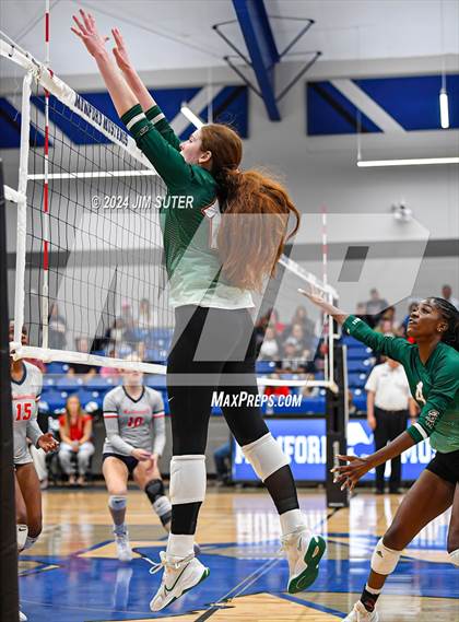 Thumbnail 1 in Gateway College Preperatory vs Madisonville (UIL Volleyball 4A D2 Region III Quarterfinal) photogallery.