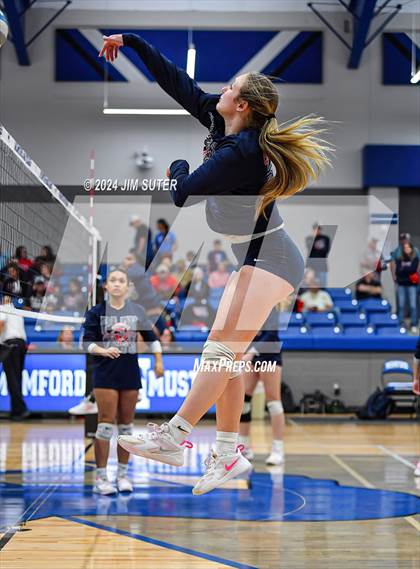 Thumbnail 3 in Gateway College Preperatory vs Madisonville (UIL Volleyball 4A D2 Region III Quarterfinal) photogallery.