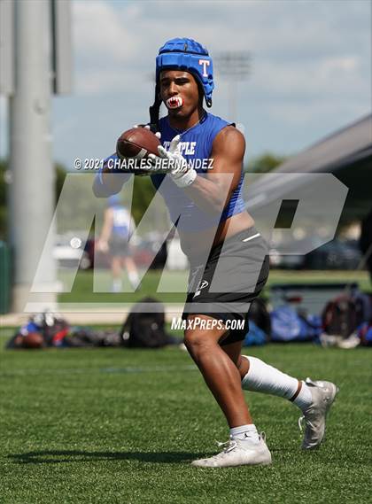 Thumbnail 3 in Magnolia vs Temple (7 on 7 State Qualifying Tournament) photogallery.