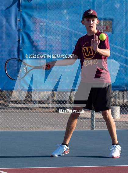 Thumbnail 2 in 5A Region 1 Tennis Tournament photogallery.