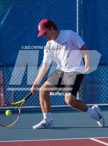 Thumbnail 3 in 5A Region 1 Tennis Tournament photogallery.