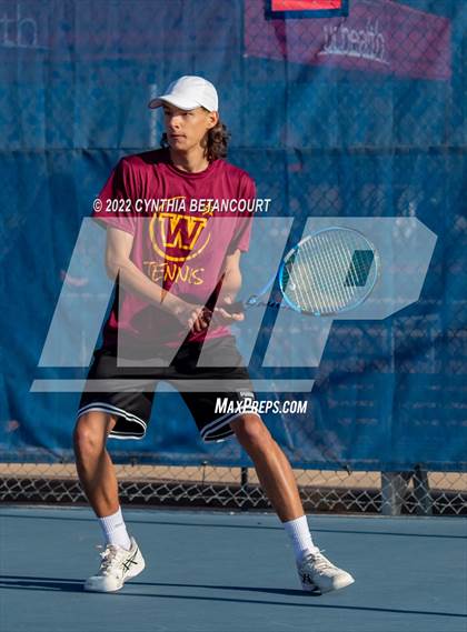 Thumbnail 2 in 5A Region 1 Tennis Tournament photogallery.